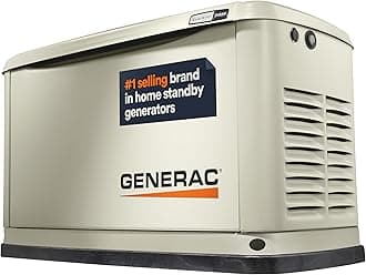 Generac Guardian 24kW Home Standby Generator - Automatic Whole House Backup Power for Storms, Emergencies, and Outages, WiFi Enabled, Runs on Natural Gas or Liquid Propane, Quiet Operation