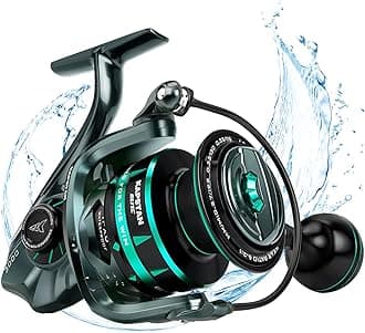 KastKing Kapstan Elite Saltwater Spinning Fishing Reel, Up to 55LBs Max Drag, IPX6 Waterproof & Corrosion-Resistant Bearing System - Ideal Fishing Gifts for Saltwater Fishing