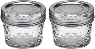 Ball Jar Mason 4oz Quilted Jelly with Lids and Bands, Set of 2