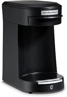 Hamilton Beach Commercial 1 Cup Pod Coffeemaker, Black, Single Serve Coffee Brewer, HDC200B