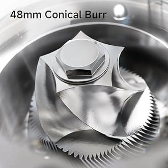 HIBREW G5 Single-Dose Espresso Grinder with Conical Burr, Magnetic Dosing Cup, Metal Housing, Dual-Speed Adjustment, 36-Step Micro Grind Settings - for Espresso Moka Pots & Drip Coffee