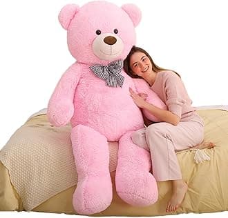 Giant Teddy Bear 6 Feet Tall, Pink Human Size Big Teddy Bear Stuffed Animal for Boyfriend,Girlfriend,Wife on Valentines Day,Christmas,Birthday