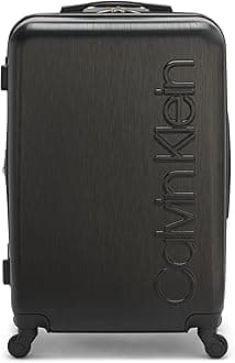 Women's Hard Side Upright Luggage Spinner Light Weight Suitcase, Black, Medium