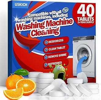 USKICH HE Washing Machine Cleaner for Front Loading and Top Loading Washers