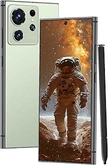 S24 Ultra Unlocked Cell Phones Smartphone with Built-in Pen 8+256GB Android 13 Phones 6.8" HD Screen Dual SIM 108MP+48MP Camera 6800 mAh (Light Cyan)