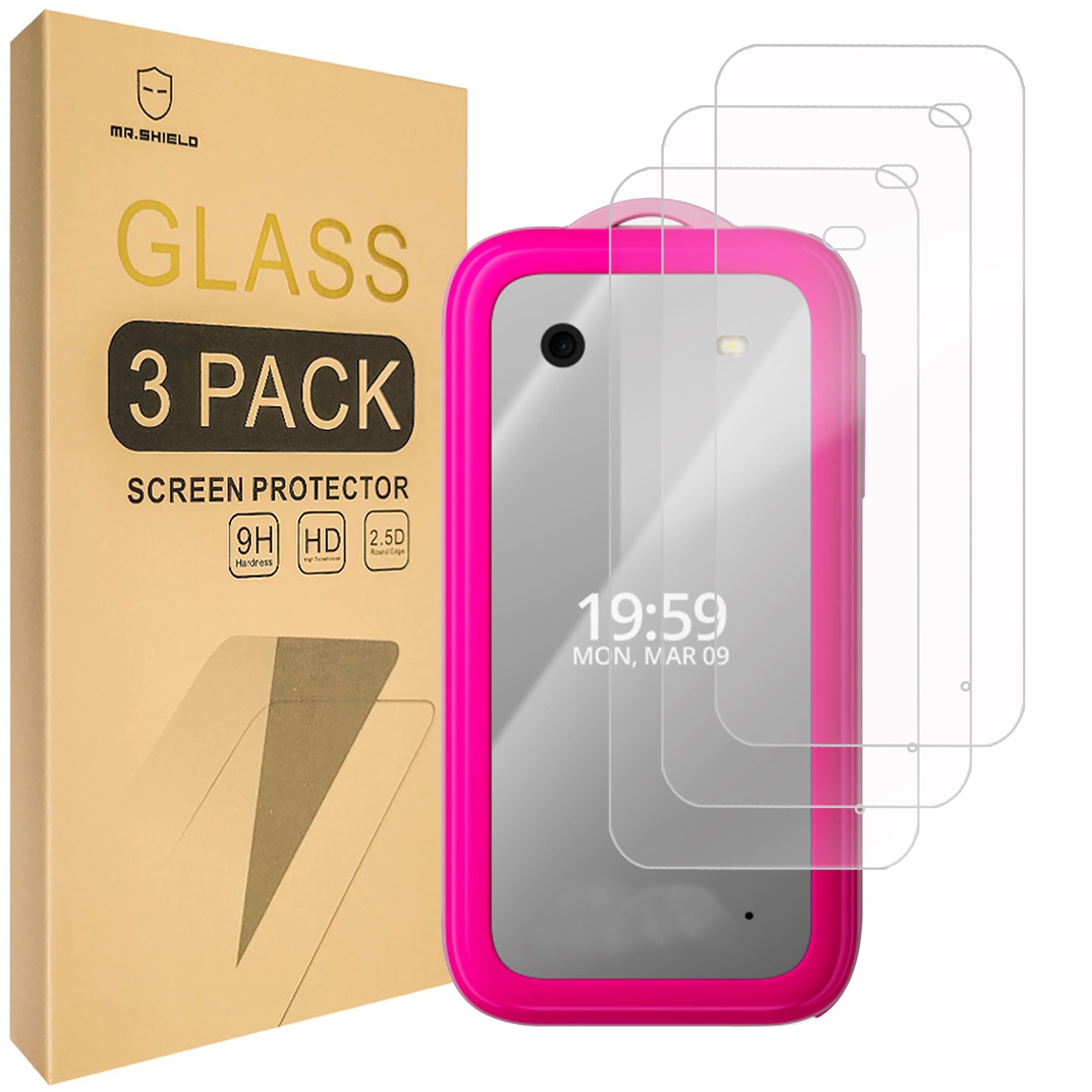 Screen Protector compatible with HMD Barbie [Front Screen Only] [Tempered Glass] [3-Pack] [Japan Glass with 9H Hardness]