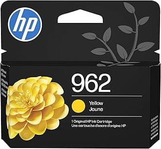 HP 962 Yellow Ink Cartridge | Works with OfficeJet 9010, Pro 9010, 9020 | Eligible for Instant Ink | 3HZ98AN