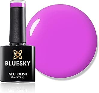 Bluesky Gel Nail Polish, Fresh Neon21, 10 ml Bright, Fuscia, Neon, Pink, Long Lasting, Chip Resistant, 10 ml (Requires Drying Under UV LED Lamp)
