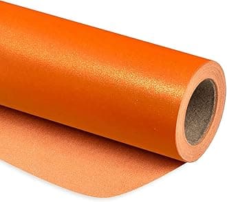 RUSPEPA Pearl Orange Matte Wrapping Paper-81.5 Sq Ft-Solid Color Pearly-lustre Paper Perfect for Wedding, Birthday, Christmas, Baby Shower -30Inch X 32.8Feet