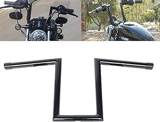 Universal Motorcycle Drag 10 Rise 1" Ape Hanger 25mm Z-Bar Handlebar Narrow style 24.5 "length Fit for Harley Sportster Touring Softail