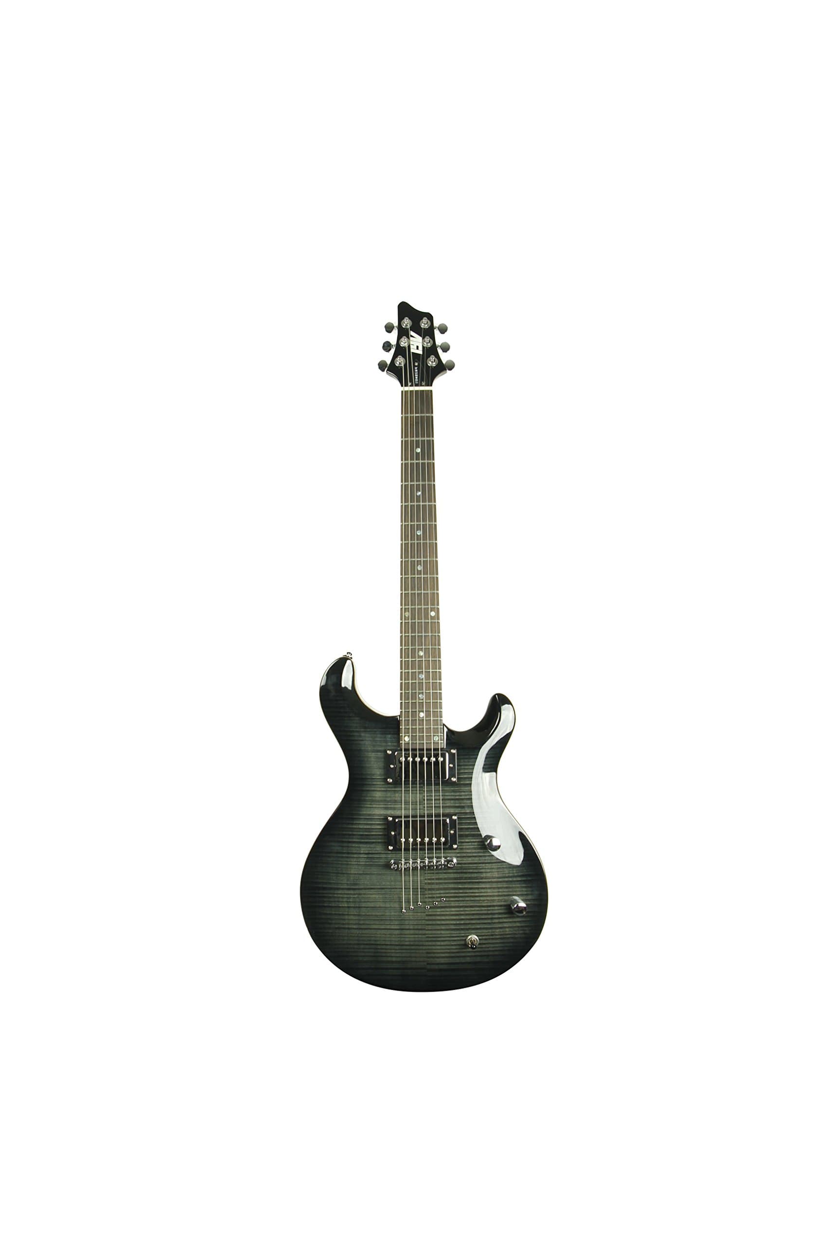 IYV 6 String IP-350 TBK PRS Solid Body Electric Guitar Trans Black
