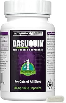 Dasuquin Joint Health Supplement for Cats - With Glucosamine, Chondroitin, ASU, Boswellia Serrata Extract, and Green Tea Extract, 84 Capsules