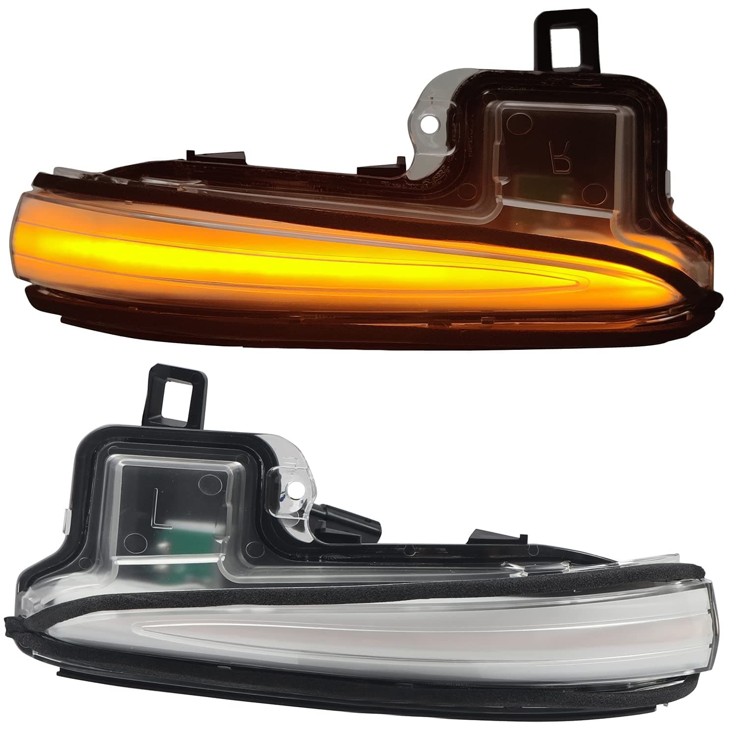 HIGH FLYING Car Accessories Led Side Mirrors Sequential Dynamic Turn Signal Lights Indicator 2pcs/Pair for Toyota Tacoma 2016-2019 2020 2021, RAV4 2019 2020 2021, Highlander 2020 2021(Crystal white)