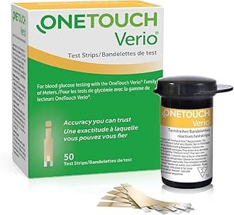 Verio® Test Strips I 50 Tests I for Blood Glucose Monitoring with Diabetes I 1 Pack I 50 Test Strips Included