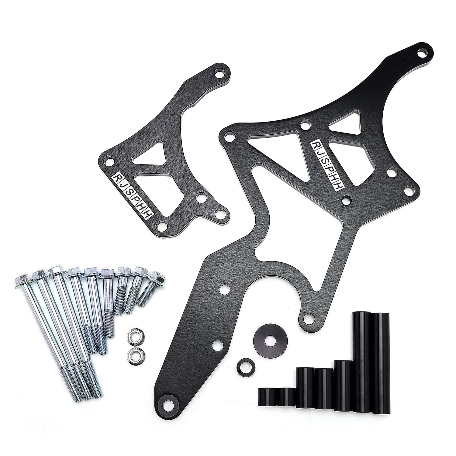 LS Engine Swap Conversion Brackets, Black Aluminium Engine Block Mount, 1.869 kg, 6x17x1 inches