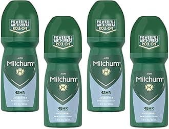 Mitchum Mens Roll-On Antiperspirant Deodorant for Men - Unscented 100 ml (Pack of 3)