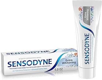 Sensodyne Toothpaste for Sensitive Teeth and Cavity Prevention Extra Whitening 120ml (Parallel Import)