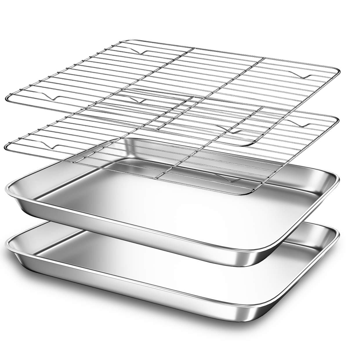 2-Pack Small Toaster Oven Tray