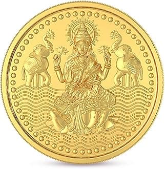 Gold Coin 24K (999) 1 gram | 24 kt Gold Coin/Bar/Bullion for Akshaya Tritiya, Birthday, Wedding & Festive Gift, Goddess Laxmi Impression