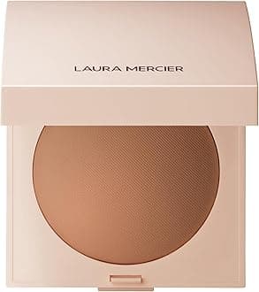 Laura Mercier Real Flawless Luminous Perfecting Talc-Free Pressed Finishing Powder, Creamy Formula, Light Coverage, Natural Luminous Finish, Enlivens Skin, Adds Dimension
