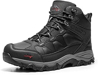 Men's Waterproof Hiking Boots Outdoor Trekking Lightweight Mountaineering Leather Shoes