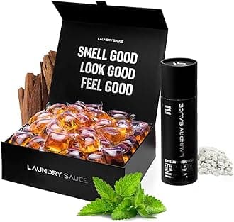 Laundry Sauce - Luxury Scented Laundry Detergent Pods & Scent Booster Bundle (Australian Sandalwood), Premium Laundry Washing Pods with High-End, Sophisticated Fragrances, Dye Free & HE Compatible