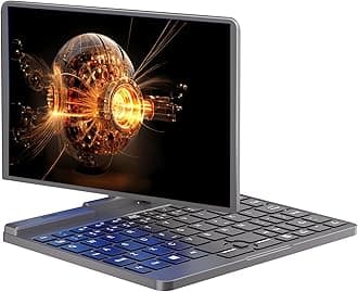 Ruchonin Mini Laptop PC All Metal 8-Inch Touchscreen Gaming Notebook Computer Intel 12th Gen CPU Alder Lake-N N100 Windows 11 12G RAM/1TB SSD with Webcam
