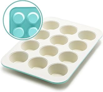 GreenLife 12 Cup Non-Stick Ceramic Muffin Pan