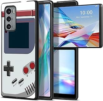 Game Console for LG Wing 5G 6.8" Phone Case, Slim Phone Case for LG Wing (2020), Hard PC Shookproof Wireless Charging Men/Women Cover for LG Wing 5G