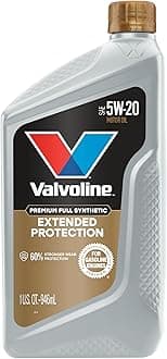 Valvoline Extended Protection Full Synthetic Motor Oil SAE 5W-20 1 QT