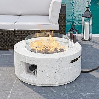 40,000 BTU 28-inch Round Concrete Fire Table
