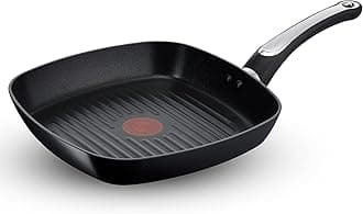 Tefal Cook & Savour Non-Stick Grill Pan/Thermo-Spot Technology/Titanium Non-Stick Coating/26 cm x 26cm / Superior Induction Base/Suitable for All Hob Types/Black / 2 Years of Coverage
