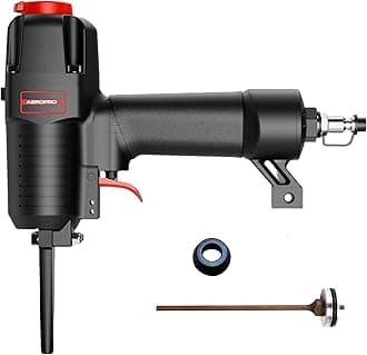 AeroPro 700V Professional Grade Heavy Duty Pneumatic Punch Nailer/Nail Remover with Extra Driver and Bumper, Long Nail Nose, 2-3/4” 6mm Diameter for 1-4 Inch Nails, 9-16 Gauge