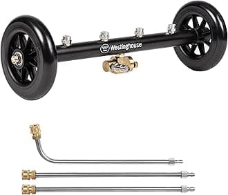 Westinghouse Universal 16" Pressure Washer Undercarriage Cleaner and Water Broom Attachment - 4400 PSI, 1/4" Connector - for Gas and Electric Pressure Washers