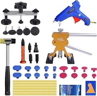 42pcs Paintless Dent Repair Tools Bridge Glue Puller Hot Melt Glue Gun Dent Lifter PDR Knockdown Tool Kits