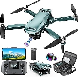 Drone with 4K Camera RC Quadcopter for Adults, 1640ft Long Range Video Transmission, 3-Axis Gimbal, 46Mins Flight Time GPS Auto Return and Follow Me, Circle Fly, Waypoint Fly, Altitude Hold