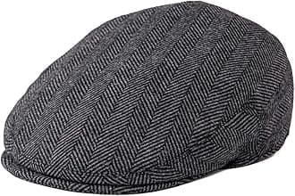 Men's Wool Tweed Newsboy Ivy Cap Gatsby Golf Flat Hat