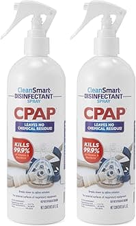 CPAP Disinfectant Spray, Kills 99.9% of Bacteria and Viruses on CPAP Equipment, No Residue, 16 oz (Pack of 2)