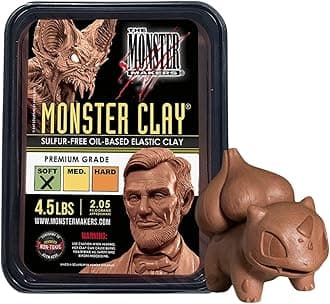 Monster Clay Premium Grade Modeling Clay - Soft - (4.5lb)