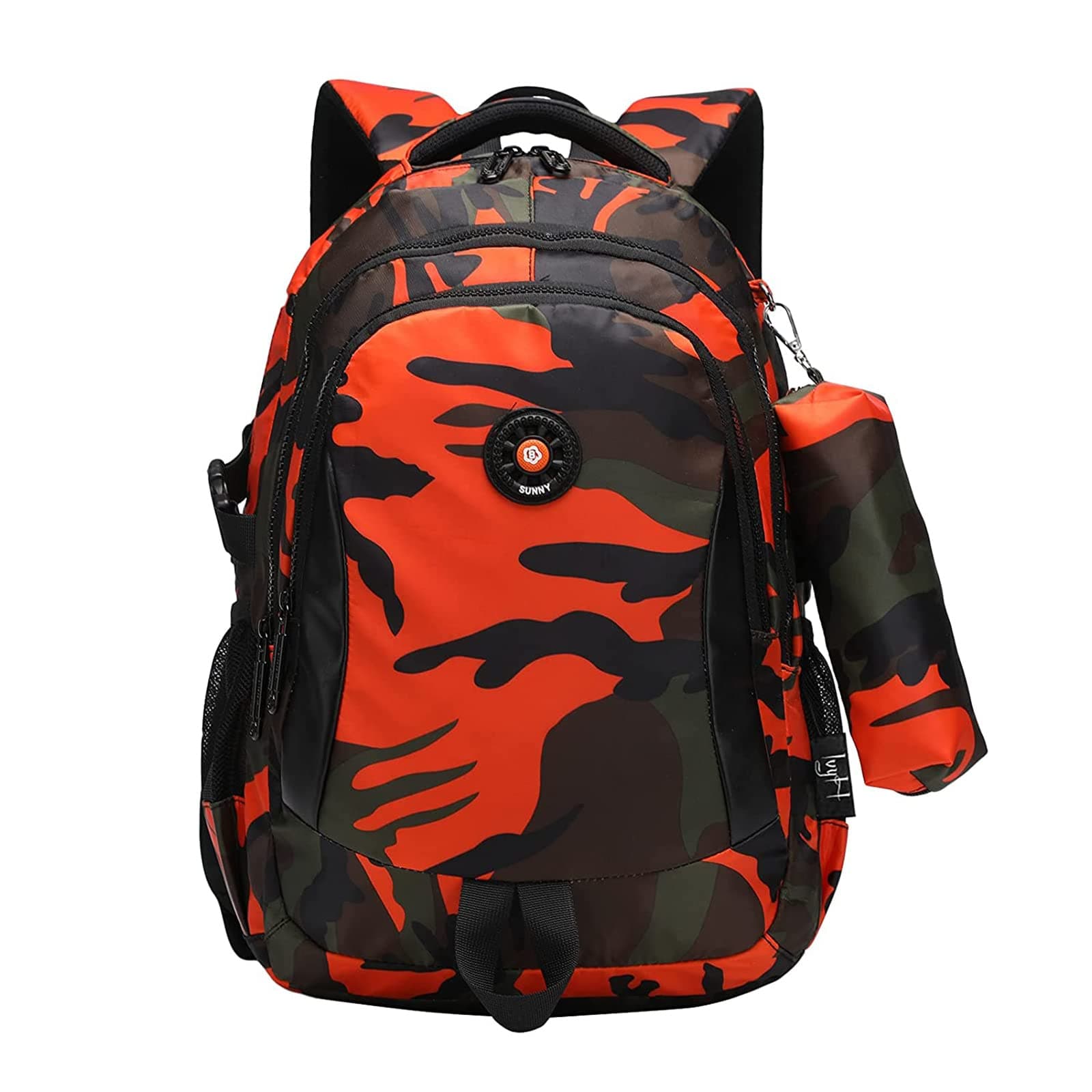 Backpack Children's Camouflage School Backpack, Water Resistant, Multi-Function, Travel Back Packs C