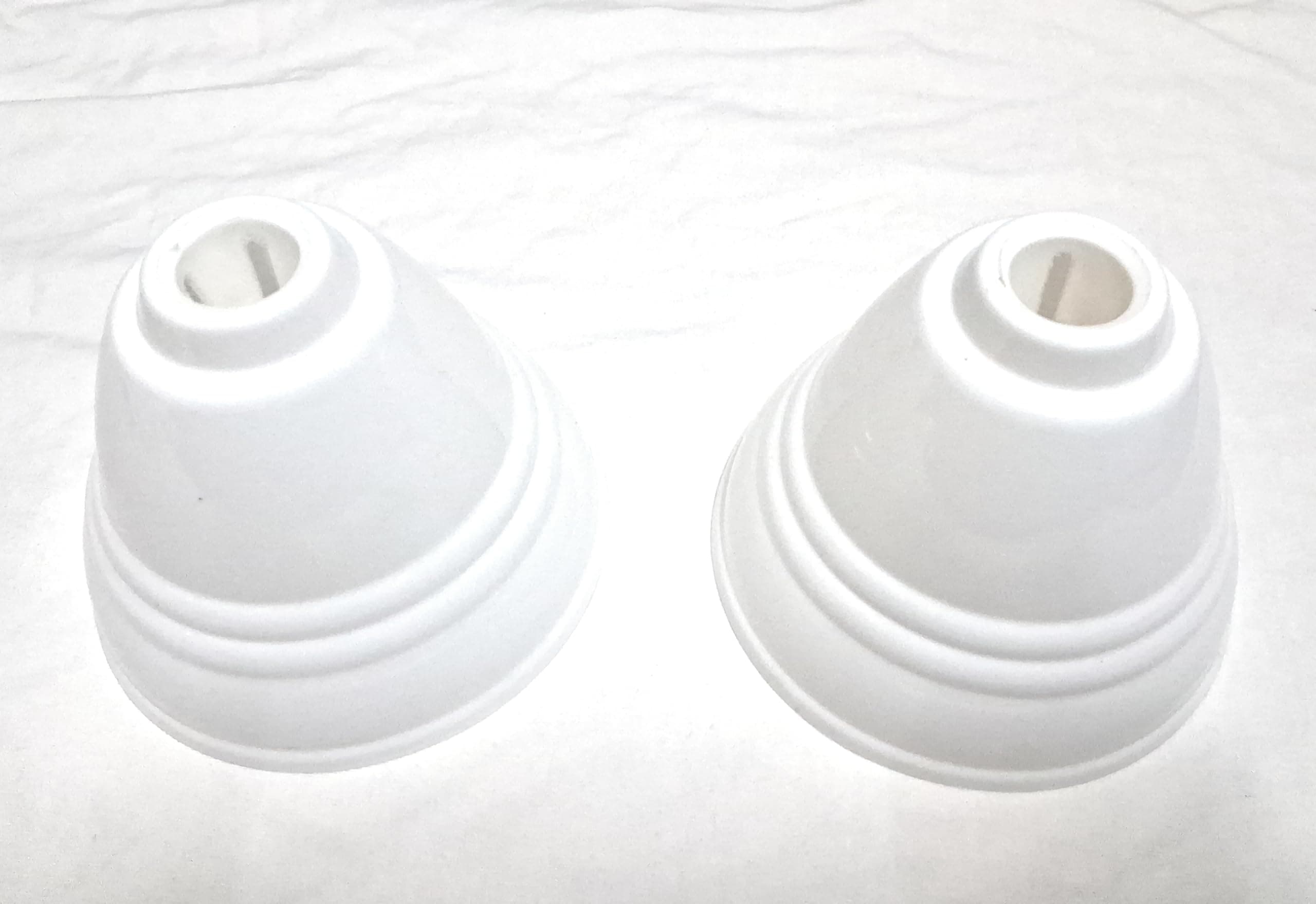 BHATI Ceiling Fan Canopy | Ceiling Cups Suitable For All Types of Fans | Color - White | Size - Free Size | Pack of 4