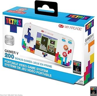 My Arcade Tetris Gamer V: Portable Video Game Sytem with 201 Games, 2.5" Full Color Screen, Pocket Size
