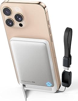 Magnetic Portable Charger, Slim Qi2 Certified 5000mAh 20W Magnetic Power Bank, USB C in&Out Wireless Battery Pack Phone Charger, Only for iPhone 16/15/14/13/12 Series, White