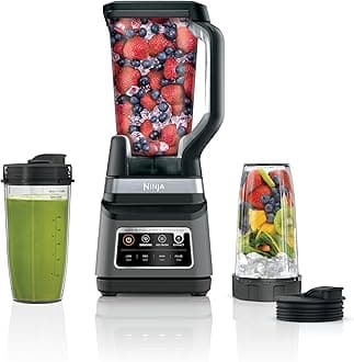 BN751 Professional Plus DUO Blender, 1400 Peak Watts, 3 Auto-IQ Programs for Smoothies, Frozen Drinks & Nutrient Extractions, 72-oz. Total Crushing Pitcher & (2) 24 oz. To-Go Cups, Black