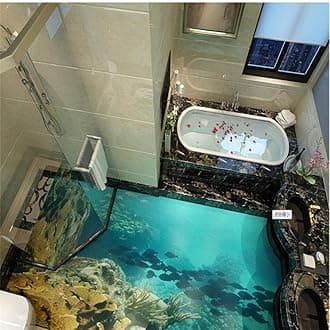 3D Floor Tiles Mural Large Custom Flooring High Definition Red Pebble Waterproof Bathroom Living Room PVC Wallpaper Decorative Background-350 * 245Cm