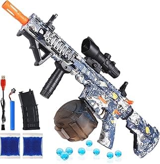 Electric Gel Ball Blaster Automatic Splat Toy Gel Ball Toy Blasters Shooting Games Summer Backyard Outdoor Activity for Adults Ages 14+