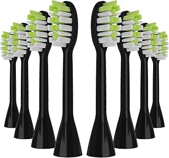 One Series Replacement Toothbrush Heads Pisonicleara Compatible with sonicare Philips One Series BH1022/03 HY1100/02 HY1102 (8-pc) Battery Brush, Mango Snow White