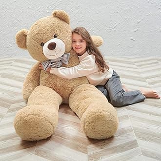 MaoGoLan Big Teddy Bear 55 inches Giant Bear Stuffed Animals Large Plushies Life Size Teddy for Children Adults