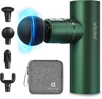 arboleaf Massage Gun Deep Tissue, Full-Metal Electric Portable Hand Held Massager Gun for Back, Body Sore Muscles, Pain Relief, Gifts, Office, Home, Athletes