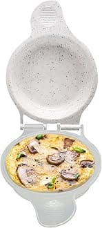 Microwave Egg Muffin Pan – Quick 1-Minute Breakfast Sandwich Maker, Non-Stick, BPA-Free